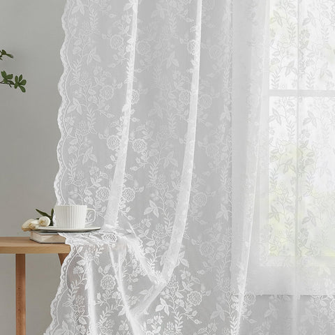 FINECITY sheer curtains filter sunlight while preserving privacy