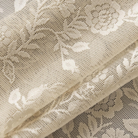 FINECITY dining room sheer lace window aesthetic