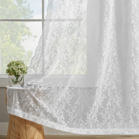 FINECITY lace curtains are machine washable for simple care