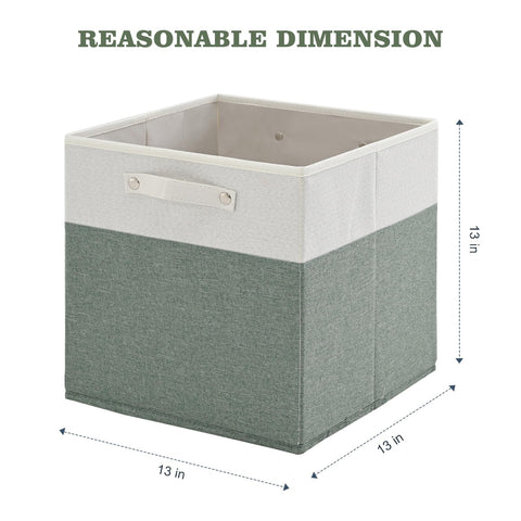 FinishingBo 13x13 storage bin with rigid insert maintains shape.