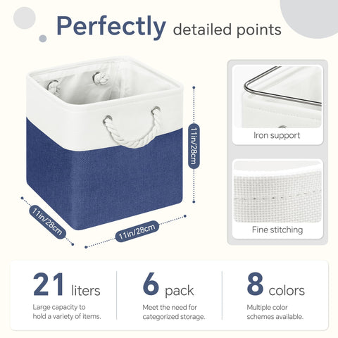 FinishingBo cube storage basket folded flat for compact storage