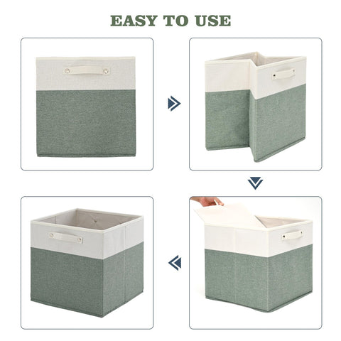 FinishingBo foldable linen bin ideal for dorm rooms and closets.
