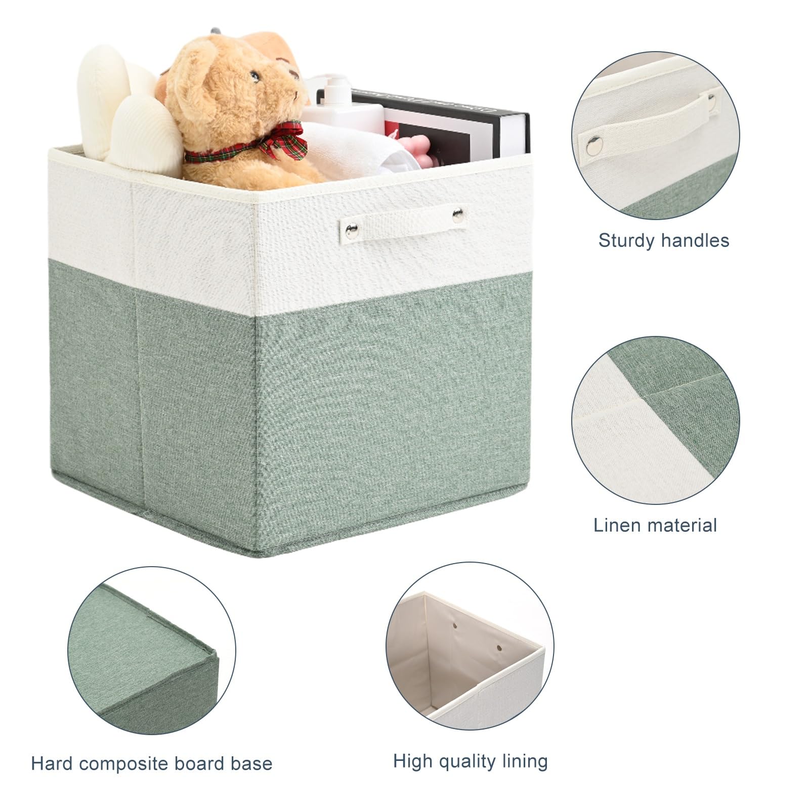 FinishingBo storage bin on a shelf complements minimalist decor.