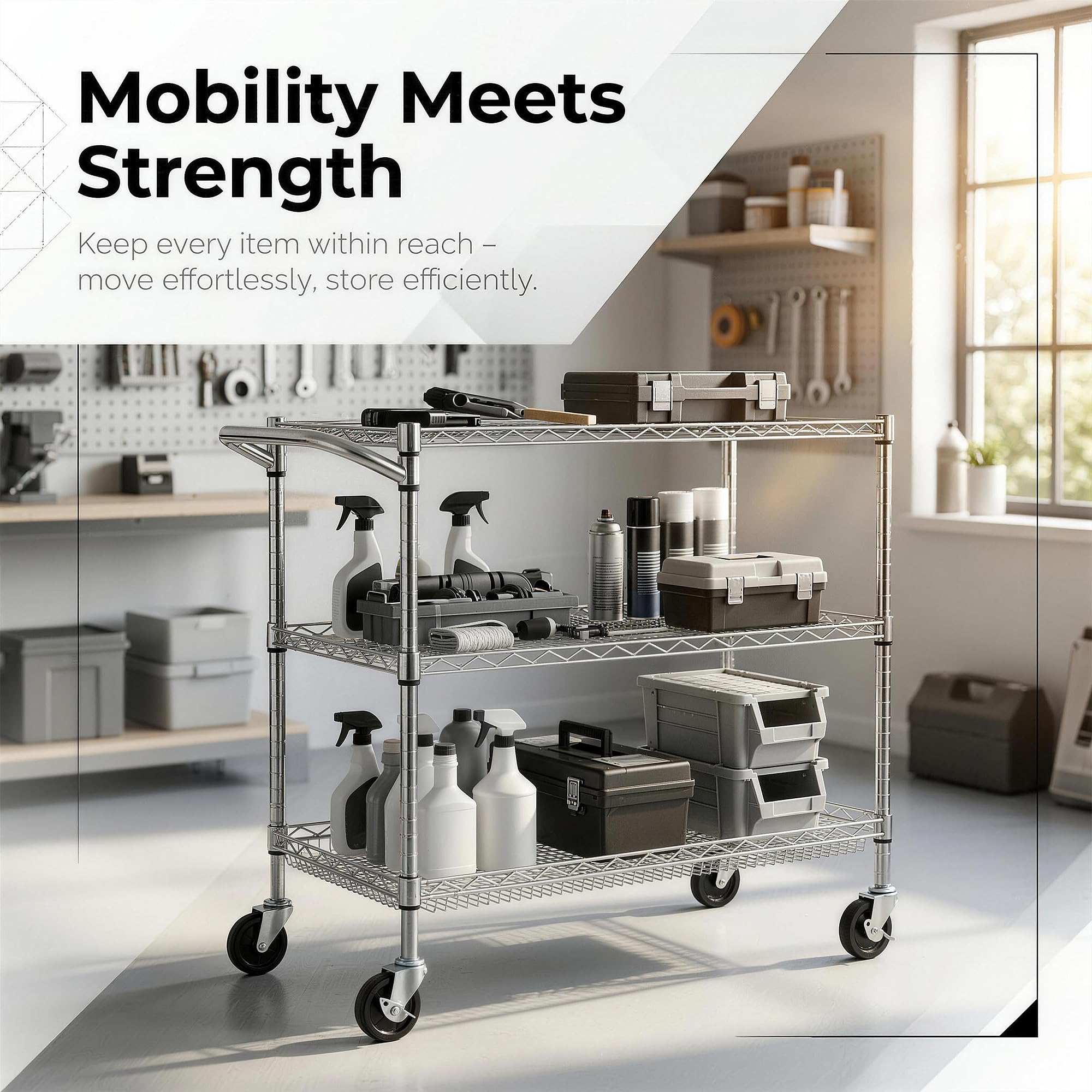 Finnhomy 3-tier cart load testing demonstrates durability under heavy use.