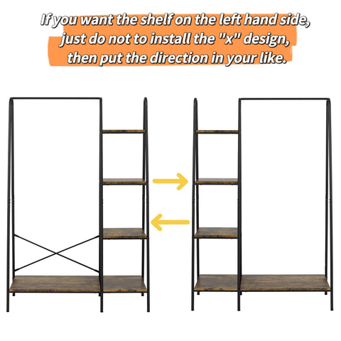 Finnhomy five-shelf display rack showcasing versatile storage
