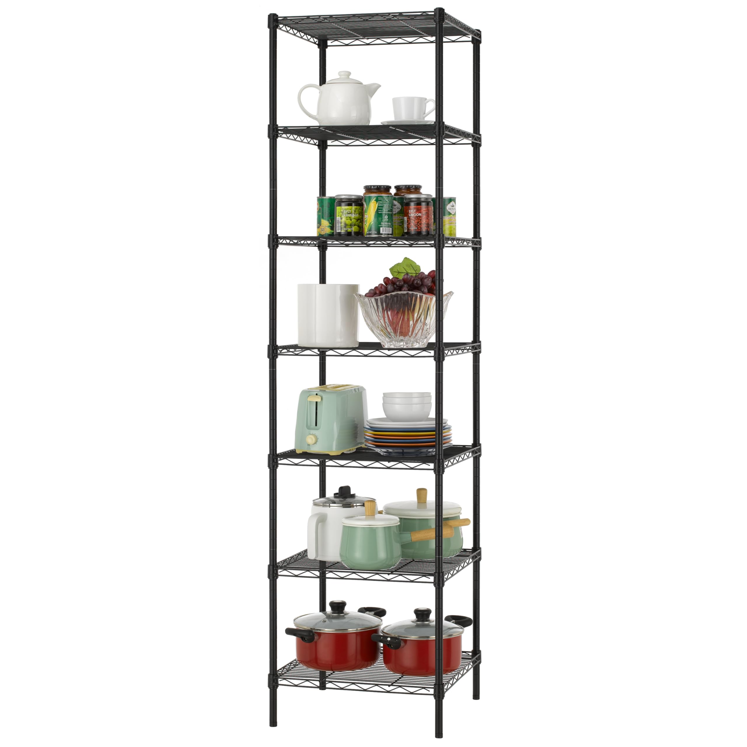 Finnhomy adjustable shelves in 1-inch increments for flexible setup