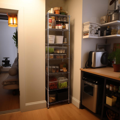 Finnhomy shelving with adjustable 1-inch increments for flexible layout.