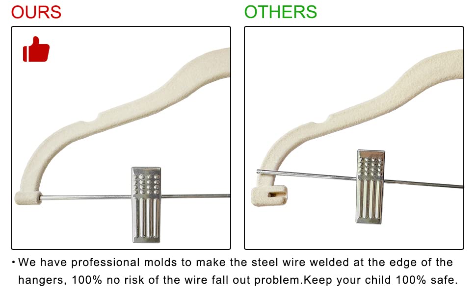 Finnhomy beige space-saving hanger suitable for jackets and pants