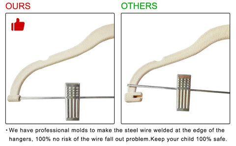 Finnhomy beige space-saving hanger suitable for jackets and pants