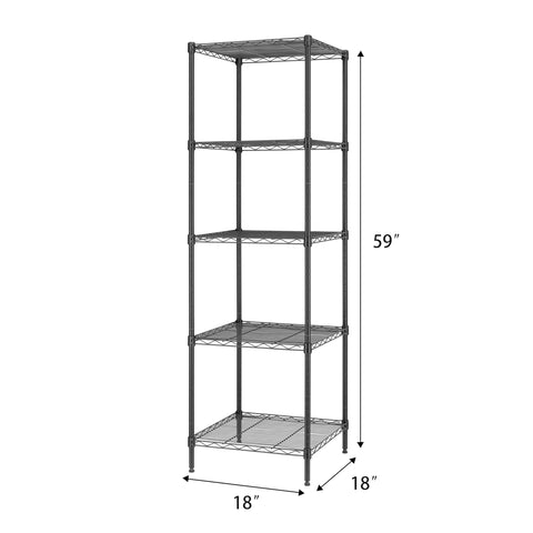 Finnhomy heavy-duty shelf top view demonstrating compact footprint