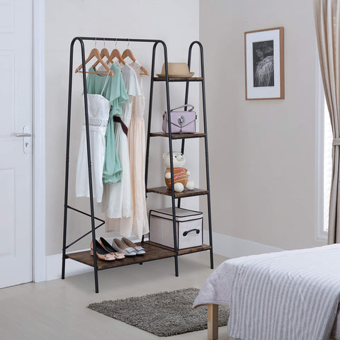 Finnhomy matte black finish rack adding modern flair to any room