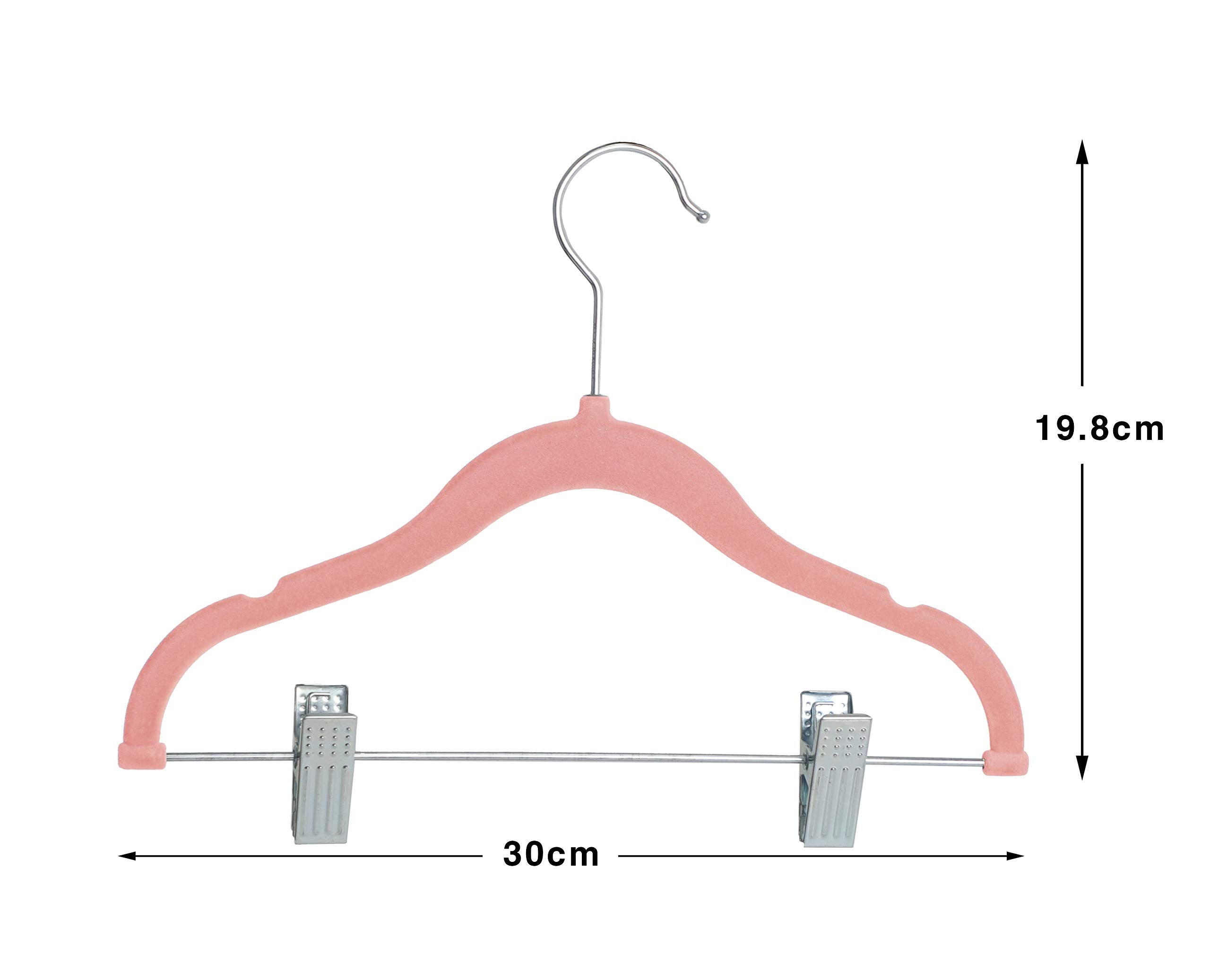 Finnhomy movable clip hanger securely grips pants and skirts