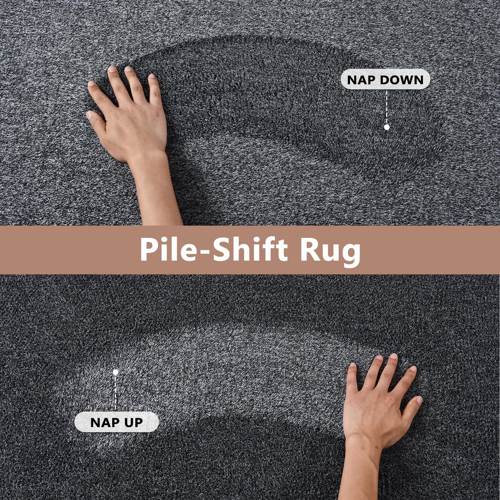 FinRèc non-slip backing reduces noise on hardwood floors.