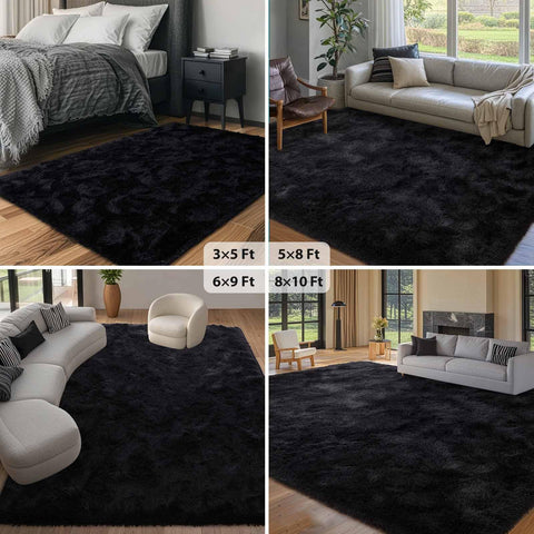 FinRèc Home easy-care rug cleans quickly with vacuum, mop, or damp cloth.