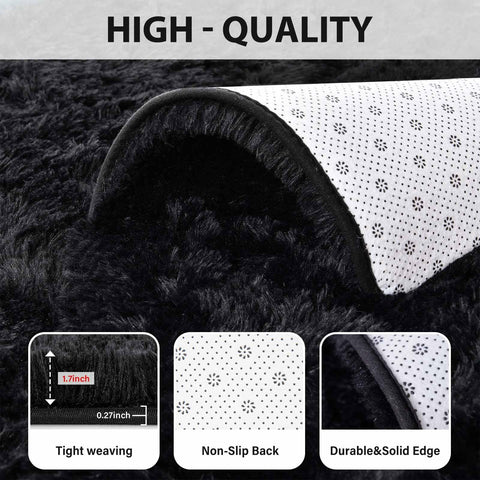 FinRèc Home rug with non-slip backing keeps slippery surfaces safer.