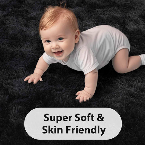 FinRèc Home nursery-friendly rug stays soft and cozy for playtime.