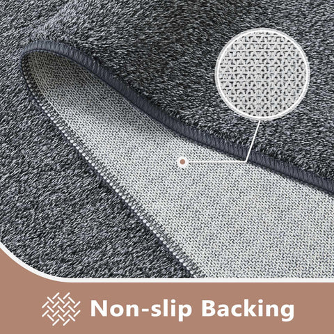 FinRèc rug non-slip backing keeps it secure on floors.