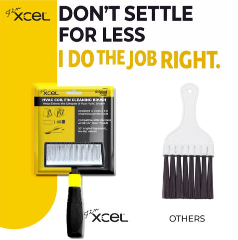 FinXCEL evaporator coil cleaning tool restores airflow on residential units.