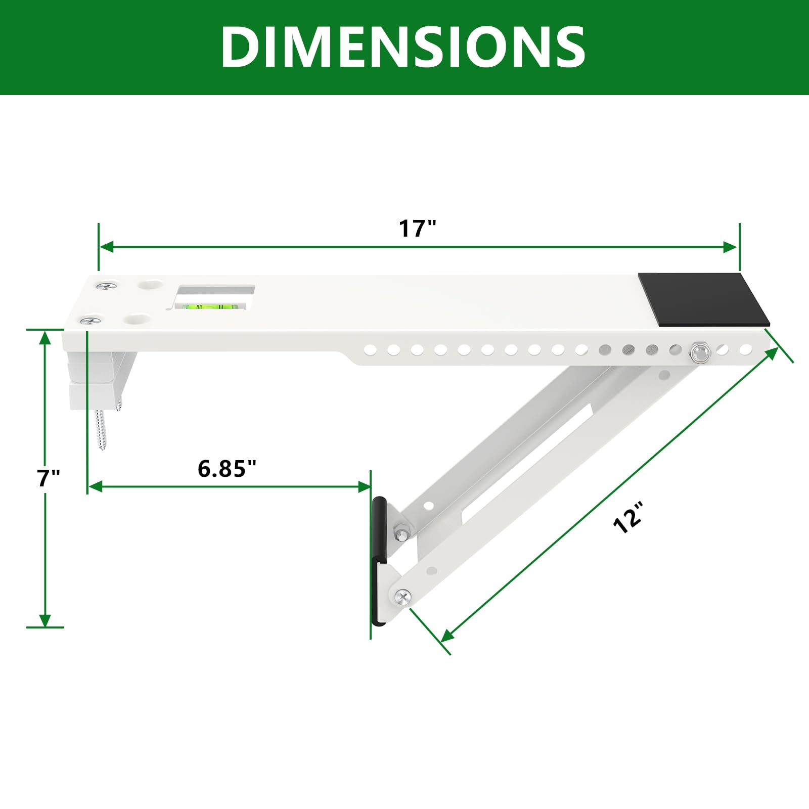 Fioracl heavy-duty steel bracket supports outdoor installation