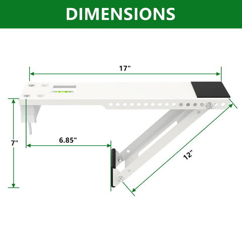 Fioracl heavy-duty steel bracket supports outdoor installation