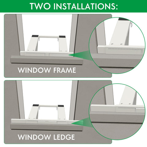 Fioracl no-drill installation bracket secures AC without tools