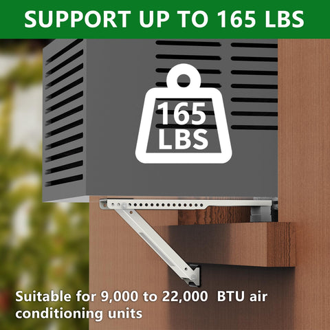 Fioracl bracket rated up to 165 lbs for heavier window units