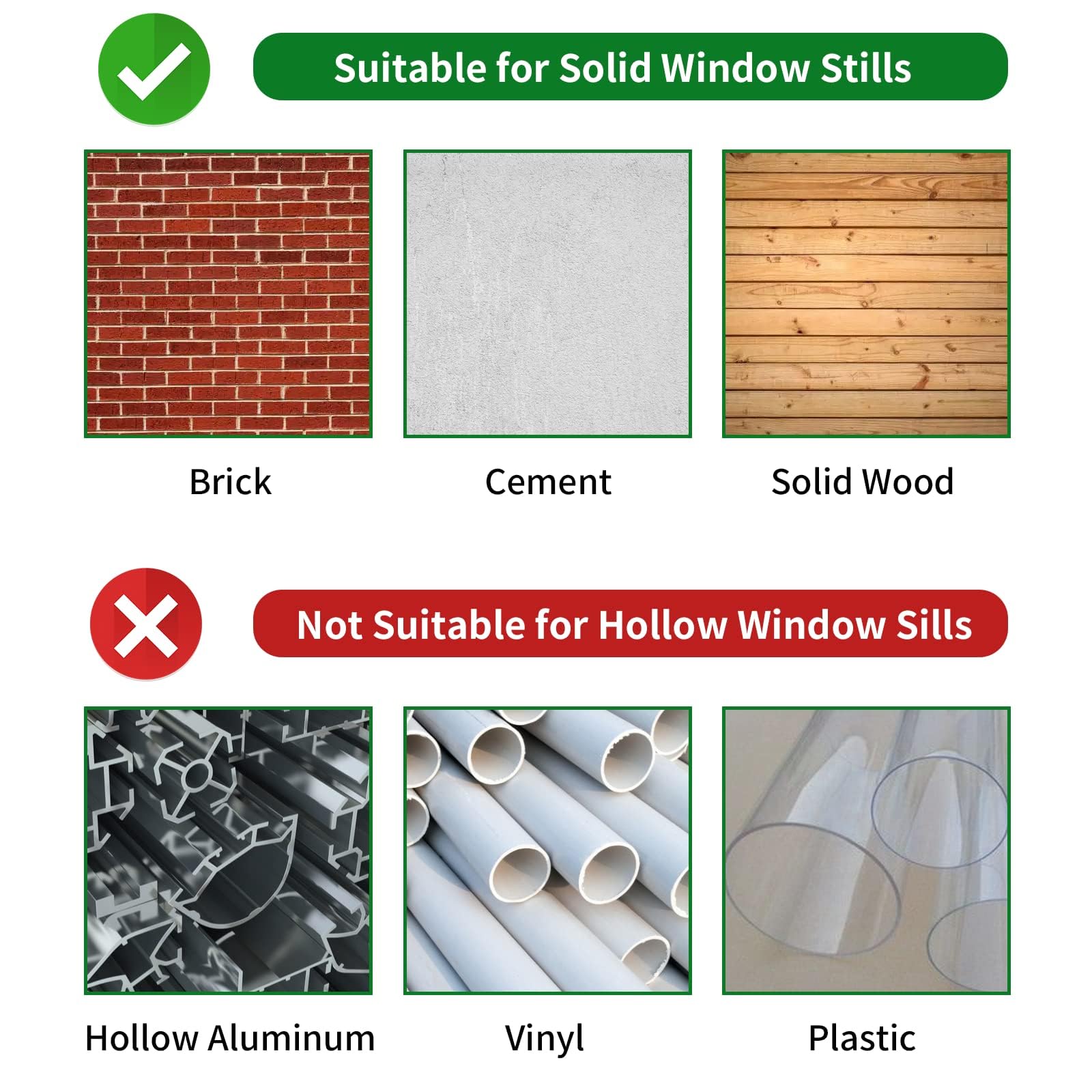 Fioracl supports up to 85 lbs, reducing stress on sash.