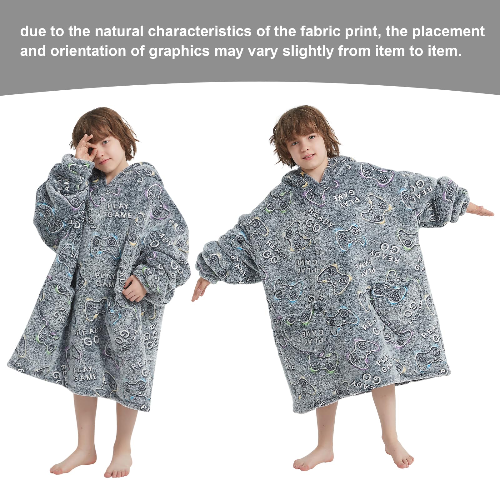 Fiosnow one-size kids hoodie fits ages 6-13 for versatile comfort.