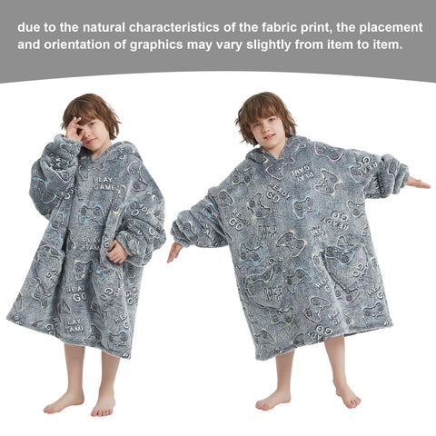 Fiosnow one-size kids hoodie fits ages 6-13 for versatile comfort.