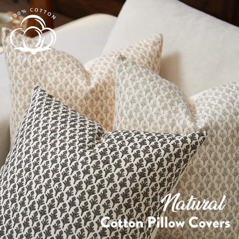 Fiouovo couch pillow cover enhances farmhouse and modern spaces.
