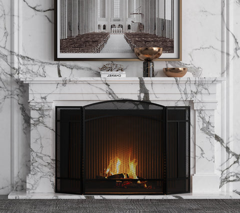 Fire Beauty dimensions 48 by 29 inches fit standard openings.
