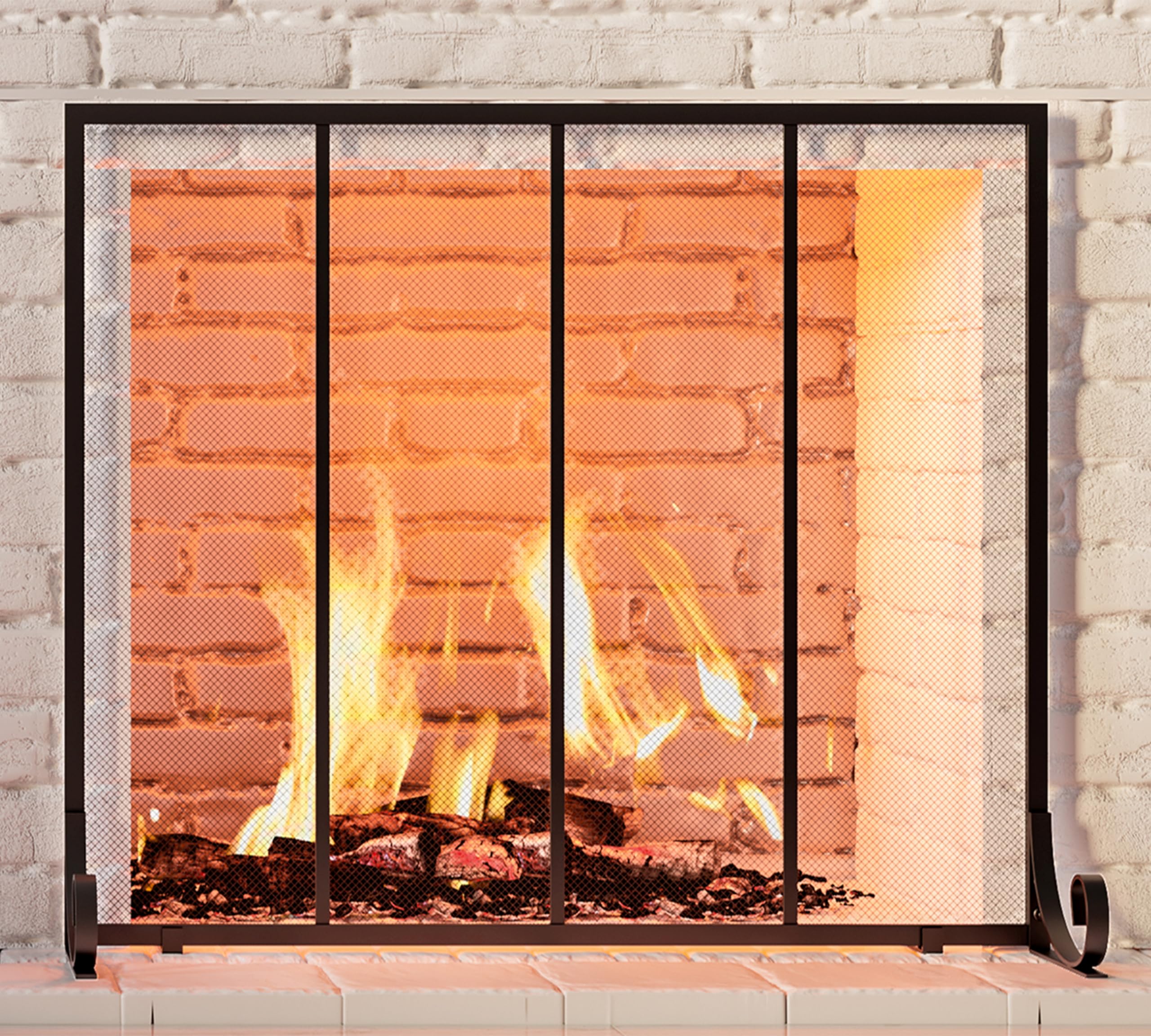 Fire Beauty decorative design adds modern charm to living rooms.