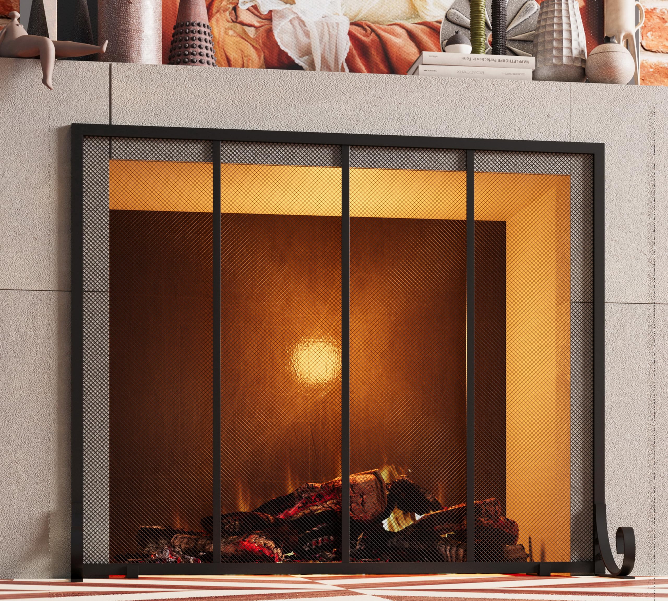 Fire Beauty flat panel screen is easy to clean after fires.