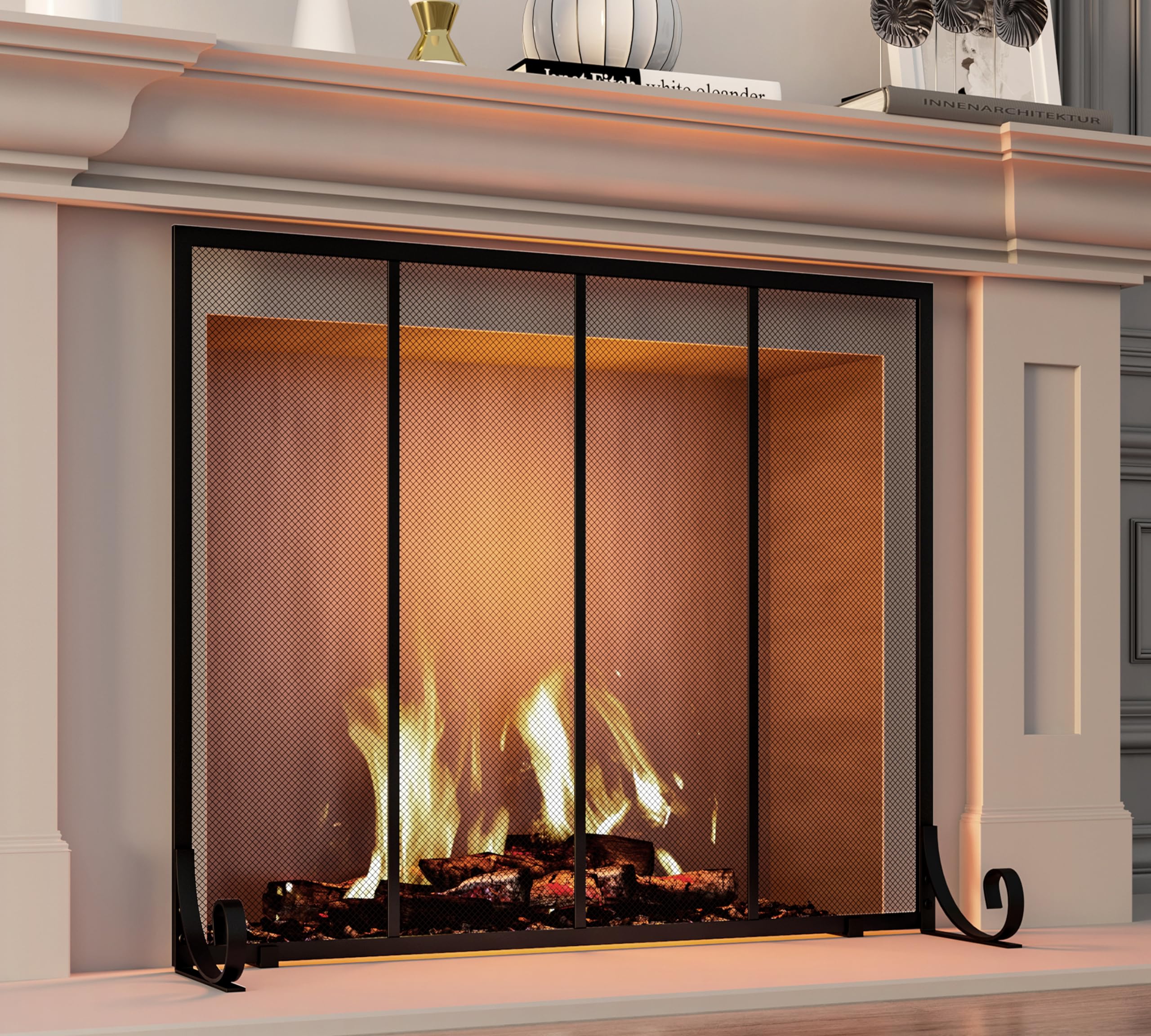 Fire Beauty flat panel screen base feet provide stability for any hearth.