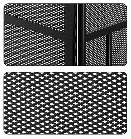 Fire Beauty heavy-duty steel with tight mesh for lasting construction.