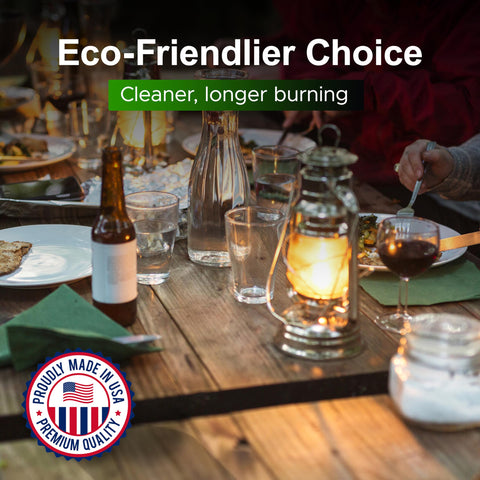 Patio ambiance enhanced by Firefly Eucalyptus Formula in outdoor lighting.
