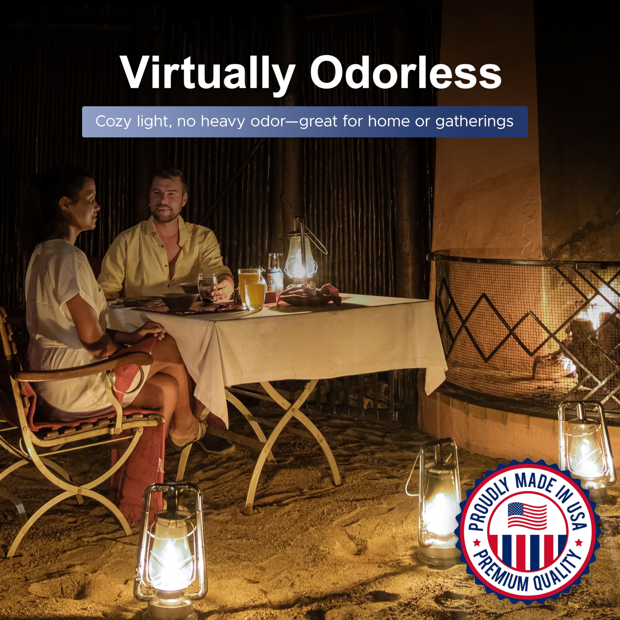 Firefly Fuel Clean Fuel Lamp Oil used with outdoor tiki torch for steady burn