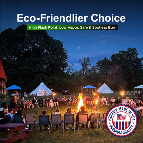 Firefly Fuel Eucalyptus lamp oil packaging highlights eco-friendly formulation