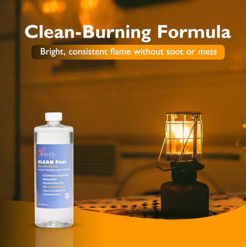 Firefly Fuel Smokeless Flame emitting a steady glow outdoors