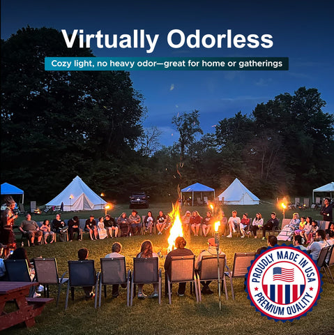 Firefly ultra-clean odorless flame for indoor lighting