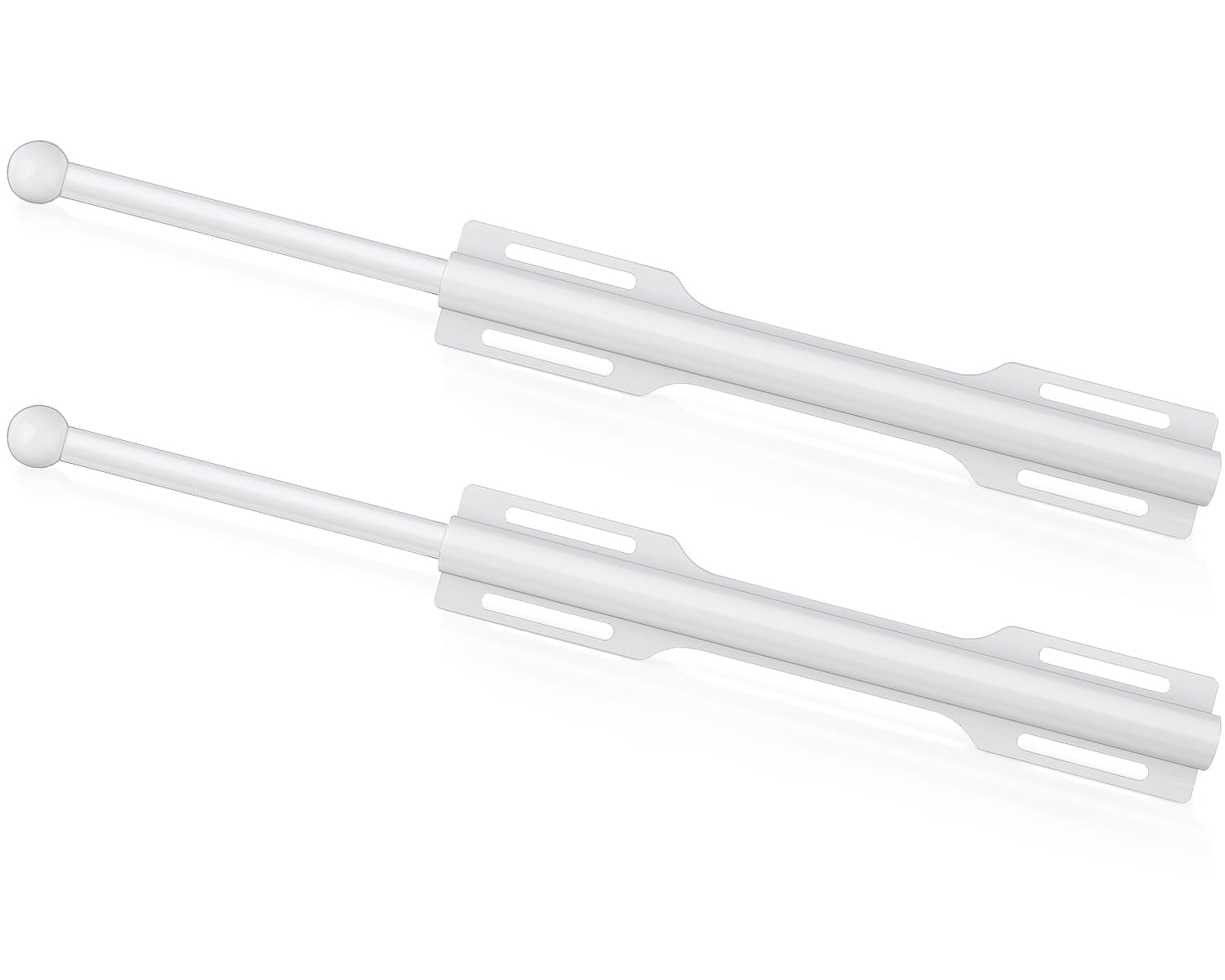 FIRJOY 12-inch valet rod pulled out in a white closet for easy daily outfits