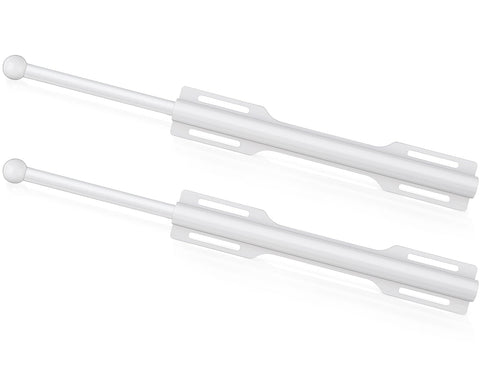 FIRJOY 12-inch valet rod pulled out in a white closet for easy daily outfits