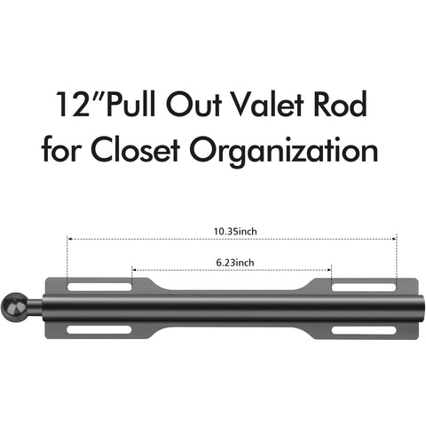 FIRJOY 2-pack valet rod packaging highlights quick install