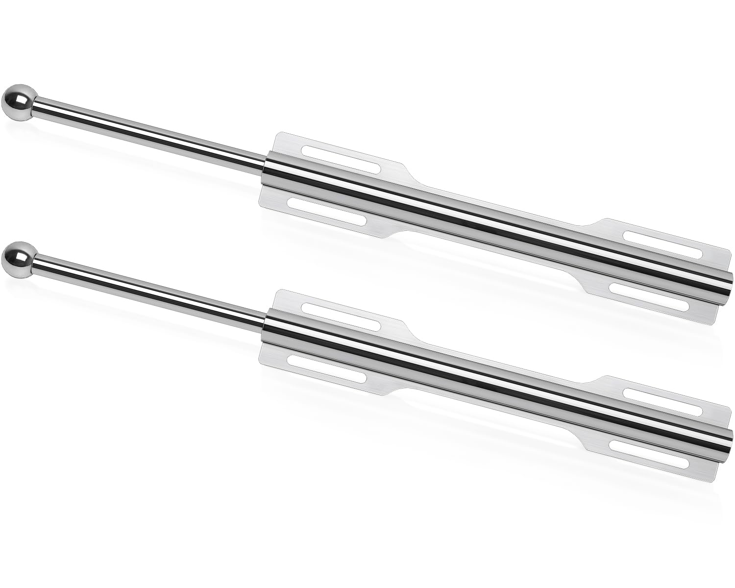 FIRJOY valet rod for closet pull-out, chrome, 12 inch, 2-pack for organized clothes