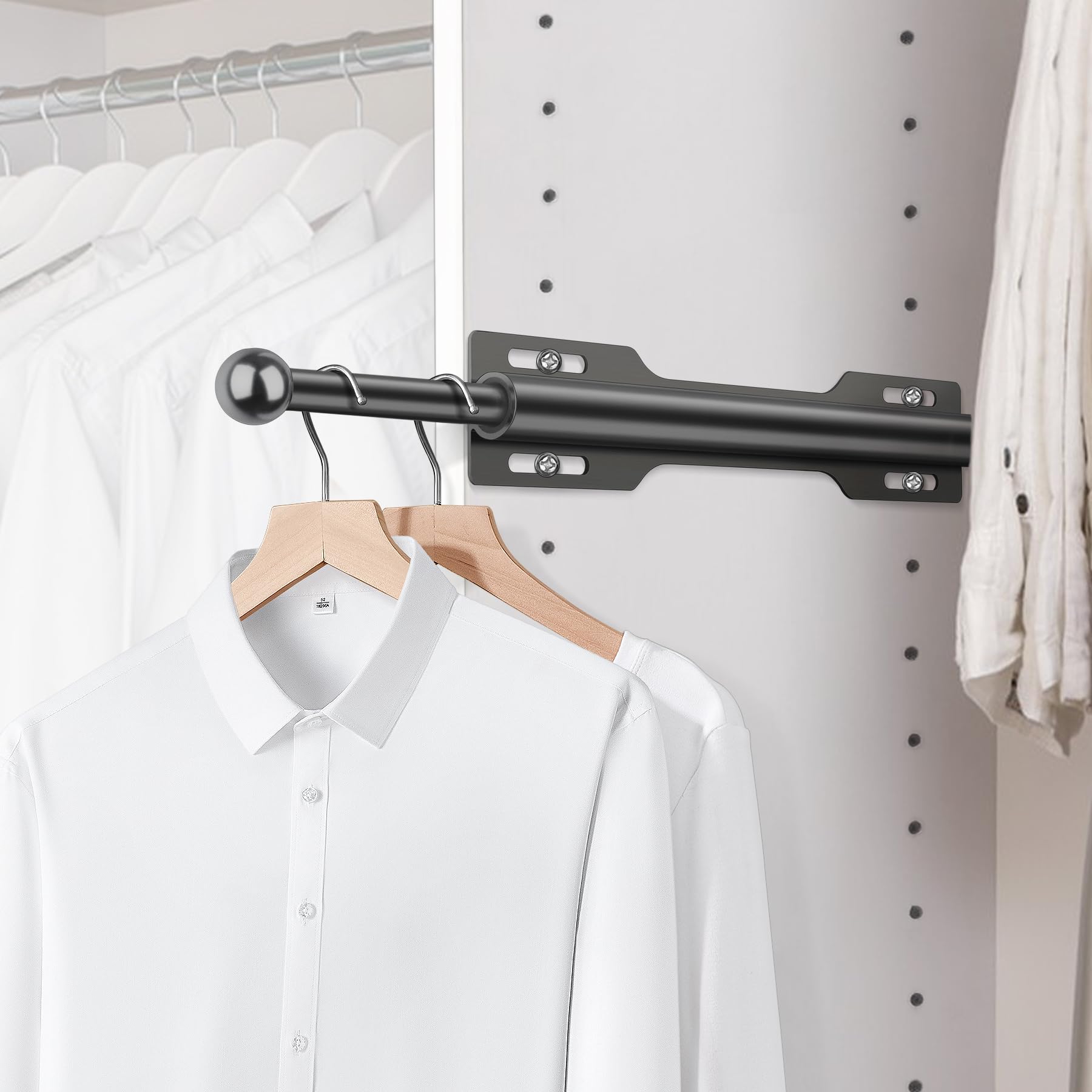 FIRJOY valet rod side mount showing smooth glide and stability