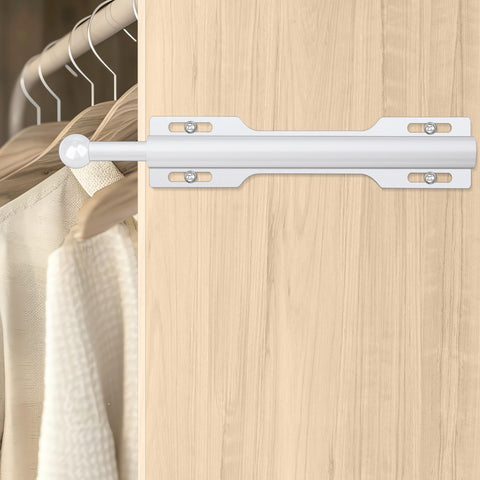 FIRJOY valet rod holds multiple garments without snagging on a smooth surface
