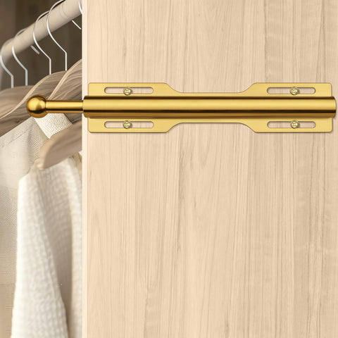 FIRJOY valet rod space-saving design reduces clutter in a small closet.