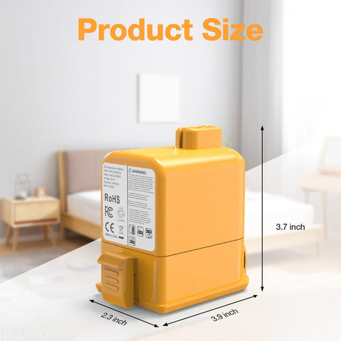 FirstPower Pro 25.2V battery LG CordZero A9 compatibility chart graphic.