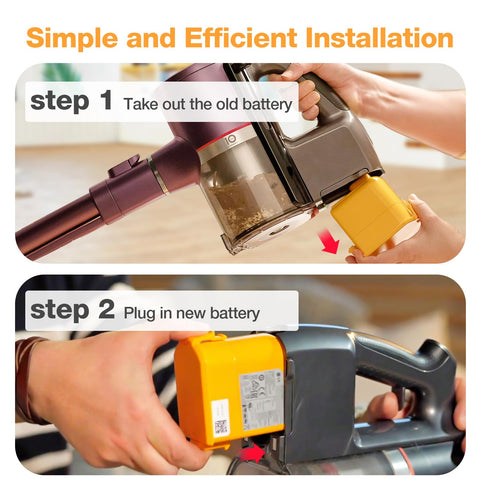 FirstPower Pro 25.2V battery LG CordZero A9 packaging and label.