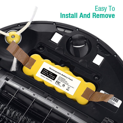 FirstPower Roomba battery in use on Roomba demonstrates extended cleaning sessions.